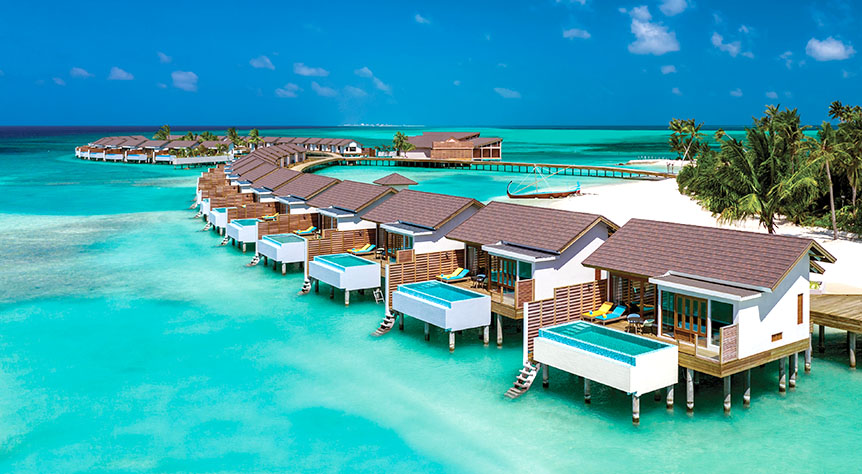 Thumbnail-862x474px _ATMOSPHERE KANIFUSHI MALDIVES - AERIAL VIEW - WATER VILLA JETTY 03